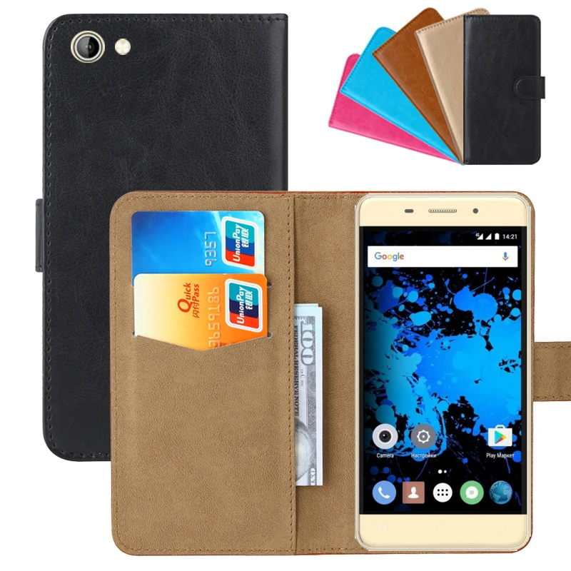 Роскошный чехол бумажник для Highscreen Power Rage Evo из искусственной кожи в стиле ретро с