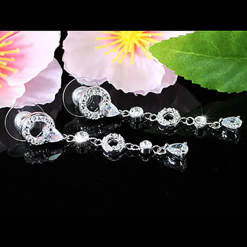 Серьги Подвески с павлином и звездой из фианита серьги камнем CSE288|peacock star|cubic zirconia