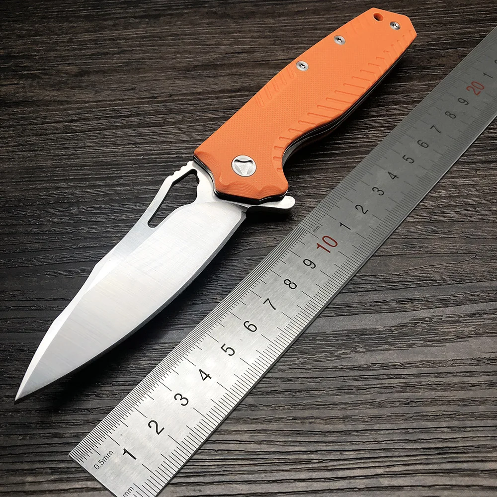 Складной нож ZZSQ тактический карманный клинок из стали 9Cr18Mov с рукояткой G10 для