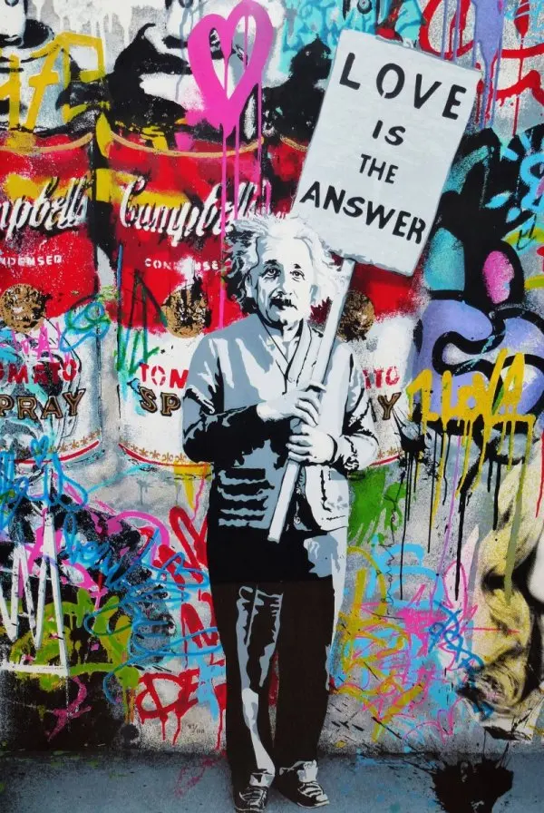 Banksy граффити холст картины уличное искусство печать стены Марио плакат ПОП девушка шар картина для гостиной декоративные Unframe - Цвет: QT066