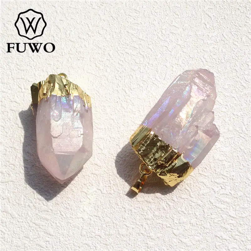 Fewo Angel Aura кварцевый Хрустальный точечный кластер пастельный Радужный