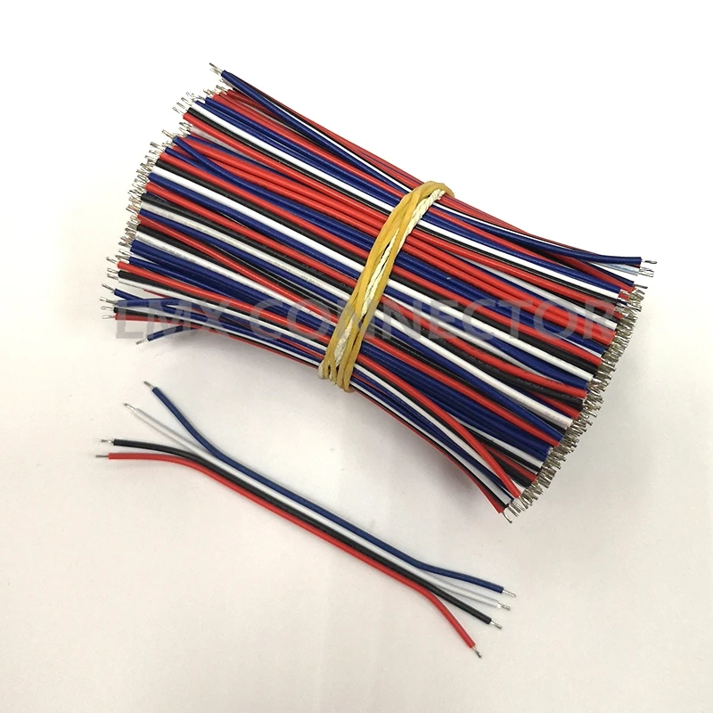 1000PCS UL1007 24AWG 4 Pin PVC Extension Cable Wire 95MM Parallel Tin Plated Обустройство дома