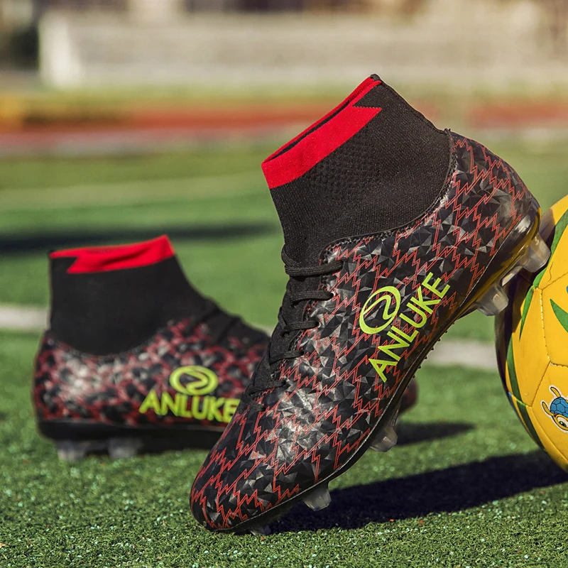 Оригинальные мужские футбольные бутсы тренировочные длинные шипы для детей Phantom