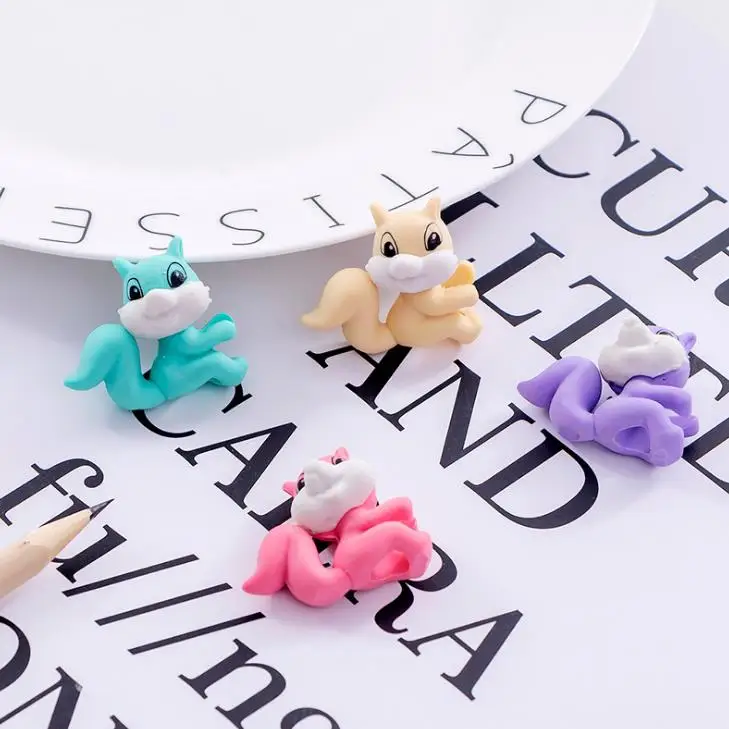 4 шт./компл. каваи мини конфетных цветов животных белка Ластик резиновый карандаш