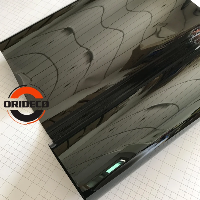 Темная черная Тонировочная пленка для окон автомобиля 50 см x 300 VLT 5% рулон 1 слой