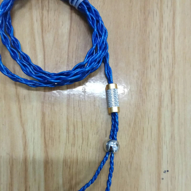 Плетеная леска с 4 нитями 5N A2DC для АТХ E40 LS70 DIY MMCX кабель для Shure SE215 SE535 IE80 Im50 Im70 для Уэстон TFZ W4r Um3x 0,75 мм TF10 TF15