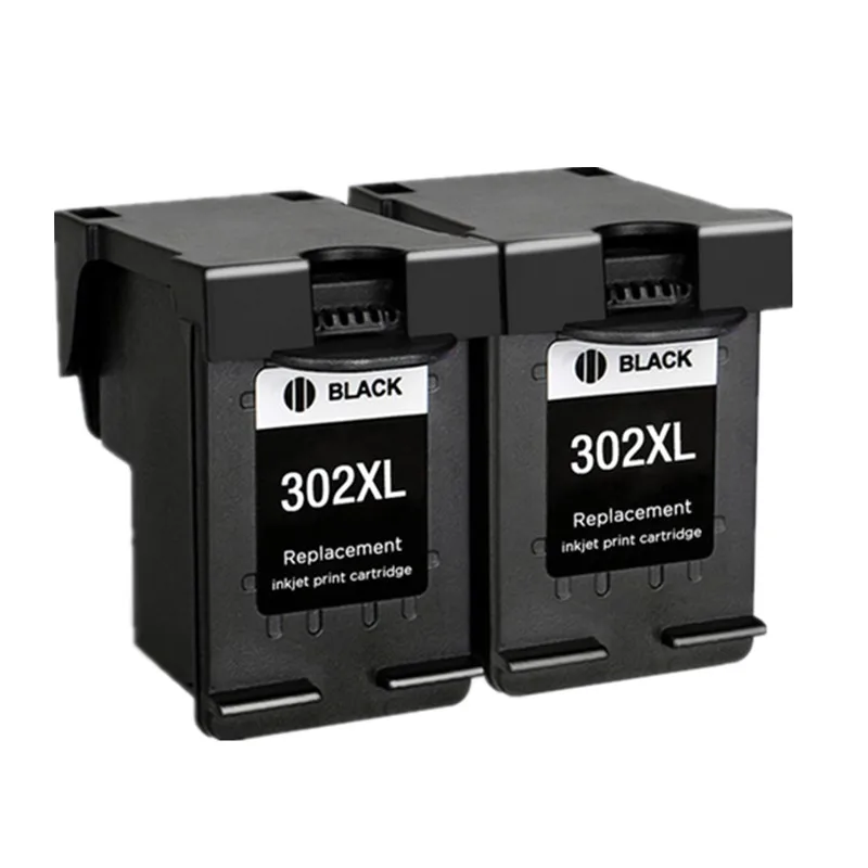 2 шт. черный для HP 302 302XL чернильный картридж DeskJet 1110 2130 Envy 4520 NS45 Officejet 3630 3830 4650