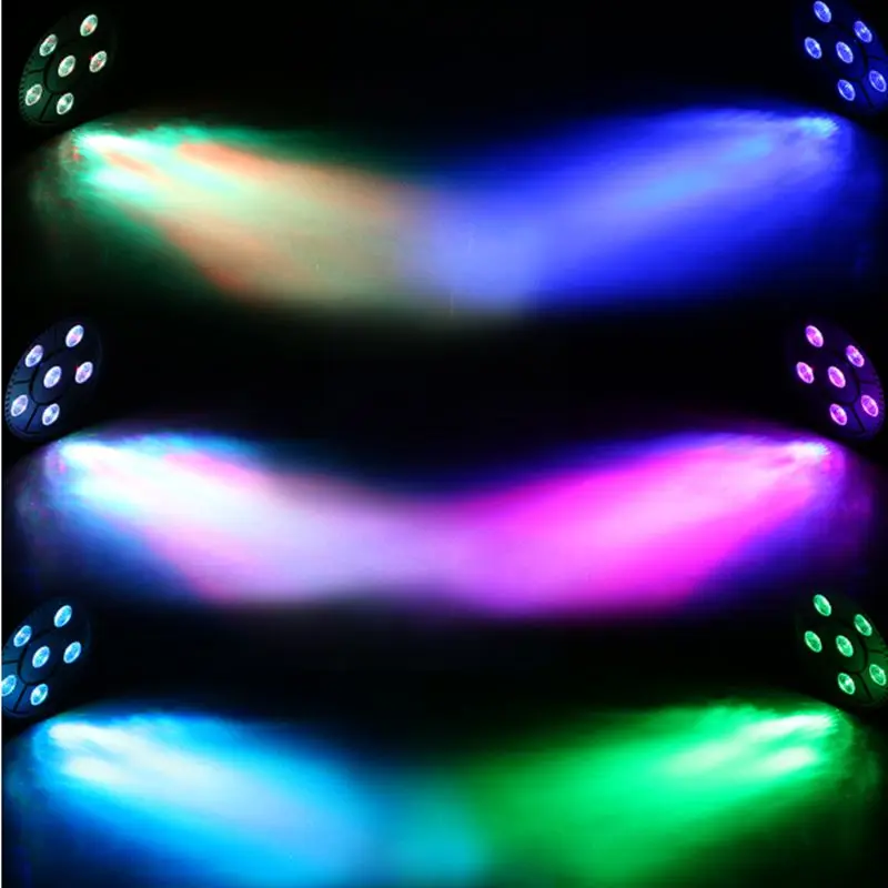 KZKRSR AC90-240V Portable 6 Led 3 In 1 Stage Light 9w Disco Party Laser DJ KTV Wash RGB Effect Equipment Home | Лампы и освещение
