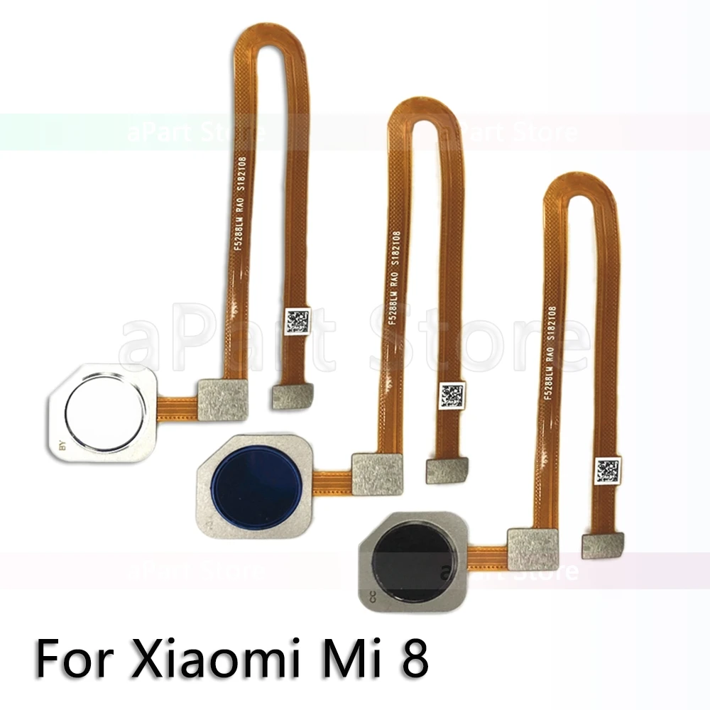Для Xiaomi Mi 8 8SE SE Lite оригинальная задняя кнопка домой датчик отпечатков пальцев гибкий кабель Запчасти для телефонов