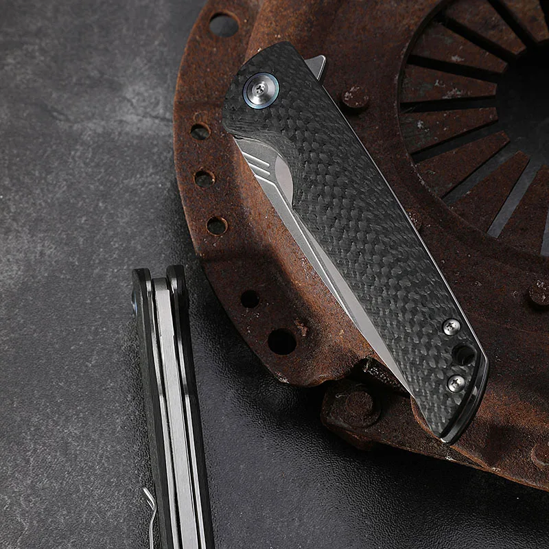 CH genuine original VG10 folding knife carbon fiber handle ball bearing pocket camping self-defense rescue walking hunting tool