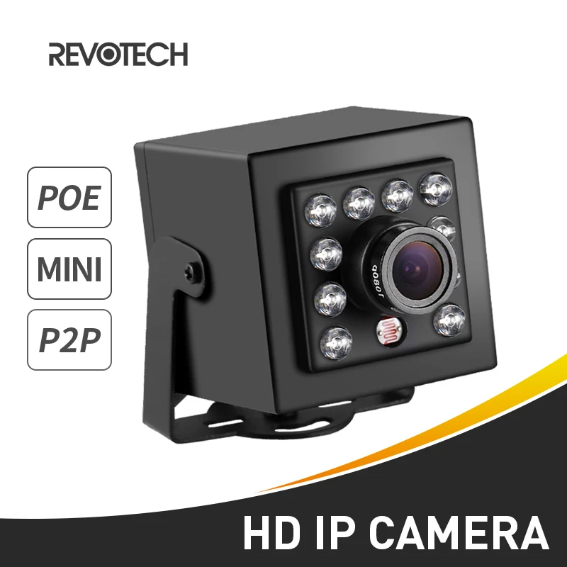 POE HD 1080P Мини IP камера 10 светодиодный ИК безопасности для помещений 2.0MP ONVIF ночное