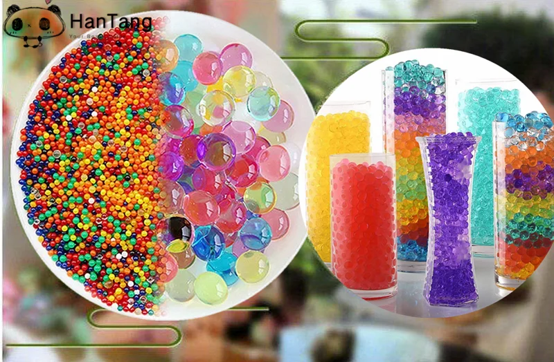 1000 шт(20 г) Водные бусинки в форме жемчуга Кристальные бусинки в форме почвы, бусинки для выращивания грязи, волшебные желейные шарики для свадьбы, домашнего декора, гидрогель 9zSH760-1