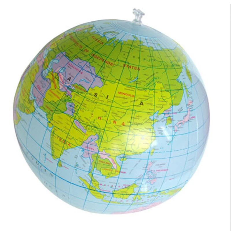 

1pcs 30cm Inflatable Globe World Earth Ocean Map Ball Geography Learning Educational Beach Ball Kids Toy