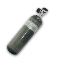 ac16821 pcp paintball tank 6 8l carbon fiber gas cylinder with pcp valve filling fire fighting diving cylinder for pcp air rifle