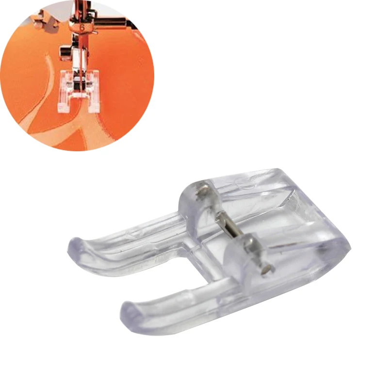 

1Pcs Clear Plastic Opening Embroidery Sewing Machine Presser Foot High Quality Foot Patches Embroidered DIY Sewing Tools 9909