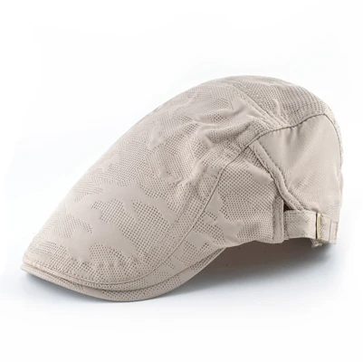 Beige Модные береты Весна Осень с хлопковым козырьком берет s Мужская индивидуальная запекающая цветная шапка Мужская дышащая плоская шляпа - Цвет: Beige