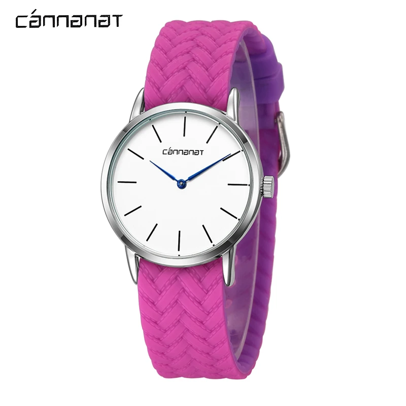 Cannanat Casual Quartz Women Watches Colorful Silicone Bracelet Ladies Watch Simple Analog Wristwatches Orologio Donna Relogios |