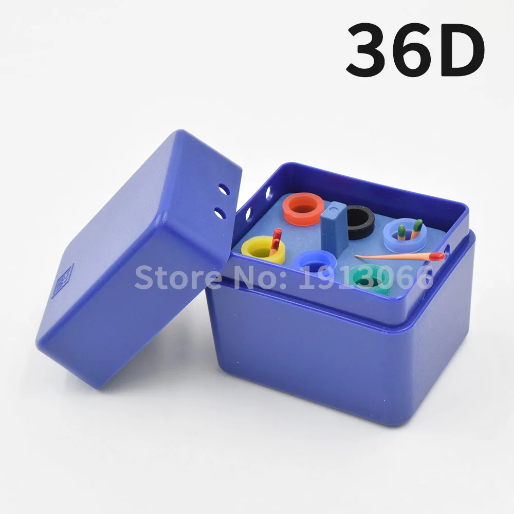 1 шт. высокое качество 36D отверстия endo коробка для burs reamer и gutta percha точки