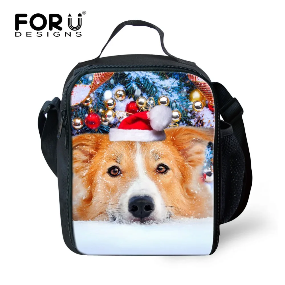 FORUDESIGNS/Уникальные 3D Животные Рождественский подарок печать сумки для обеда Ланч