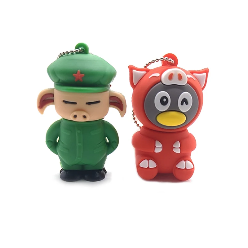 Флешка Мультяшные свинки usb флеш накопитель 4 ГБ 8 16 32 64 реальная емкость карта