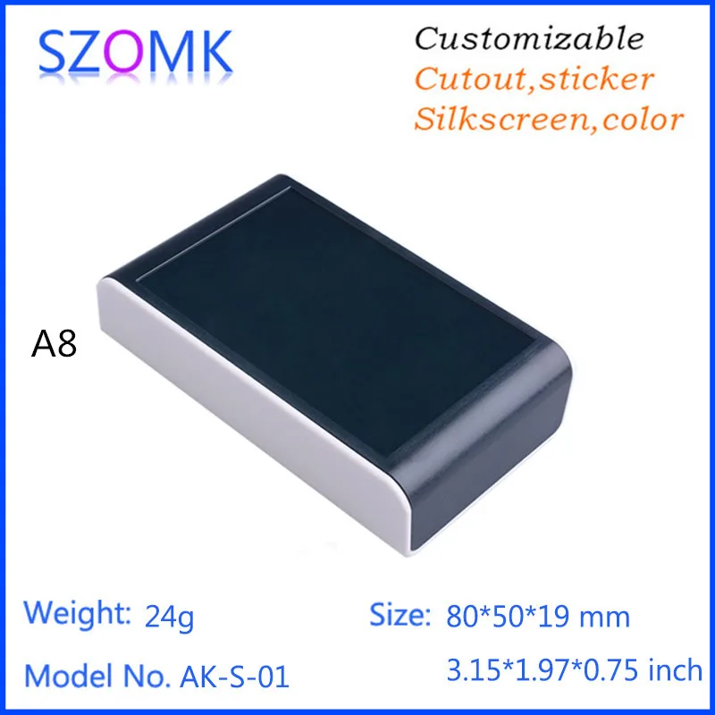 Бесплатная доставка szomk prettey electronics project box (5 шт.) 80*50*19 мм корпус для электроники