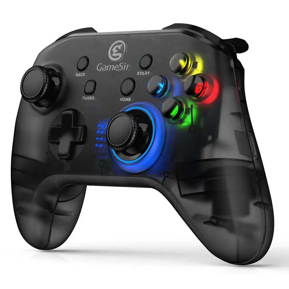 GameSir T4 геймпад беспроводной игровой контроллер Красочный светодиодный свет с 2 4G