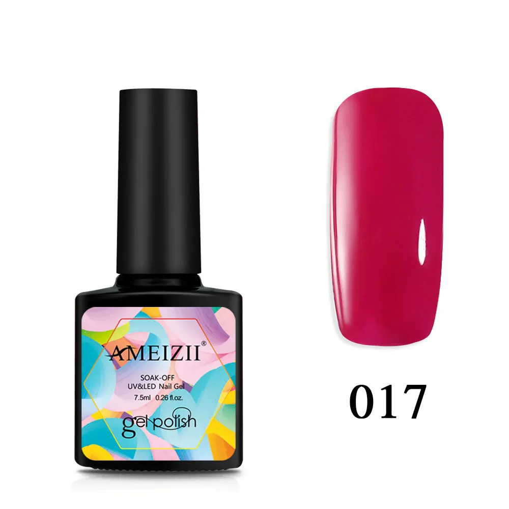 AMEIZII УФ-гель для ногтей, серый, красный, розовый, Гель-лак для ногтей, впитывающий верх, Базовое покрытие, гель-праймер для ногтей, лак, маникюрный лак, 24 цвета - Цвет: 017