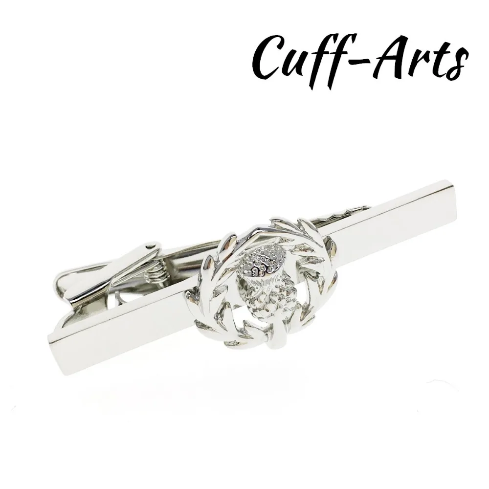 Мужские запонки хит продаж зажим для галстука новинка 2018 Sottish Thistle зажимы мужской