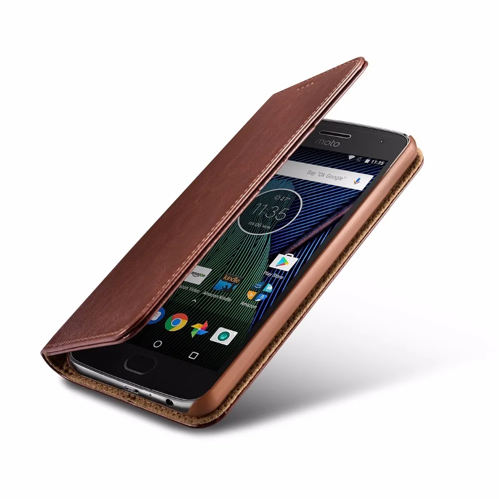 New for Motorola Moto G5 Plus Leather Phone Case Cover Brand Vintage Retro Card Holder Money Wallet Accessories |