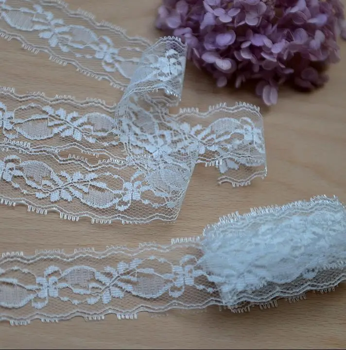 10 метров Высококачественная Белая Кружевная Лента кружевная лента DIY вышитая