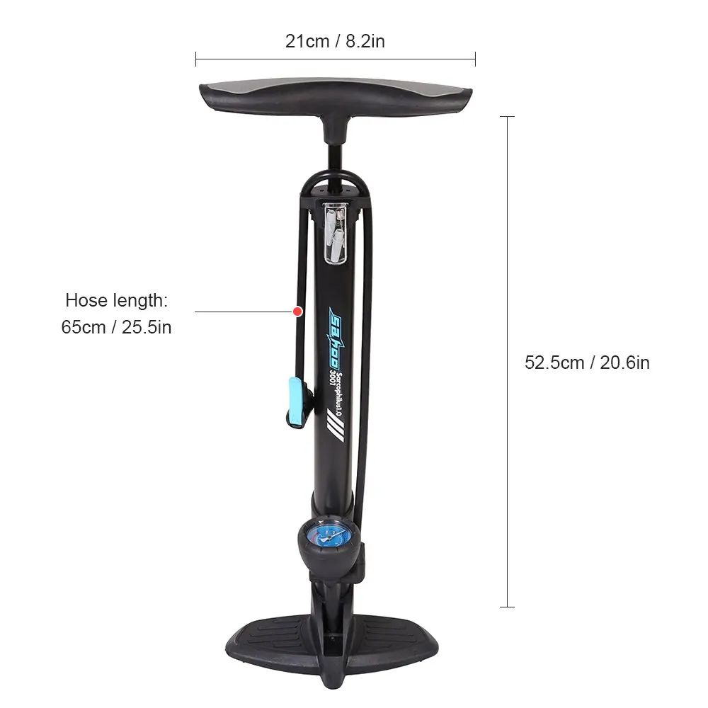 Напольный насос для велосипеда 170PSI/12BAR насос для ног для велосипеда MTB дорожный велосипед ручной насос Presta Schrader насос для шин