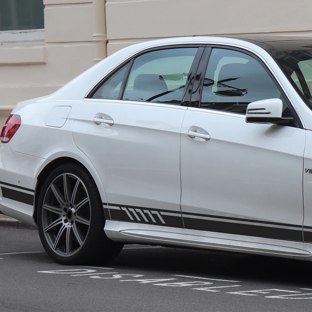 Автомобильный капот на крыше комплект боковой полосой Наклейка для Mercedes Benz E Class W212 E200 E300 W213 C238 C207 A207 E43 E63 AMG аксессуары