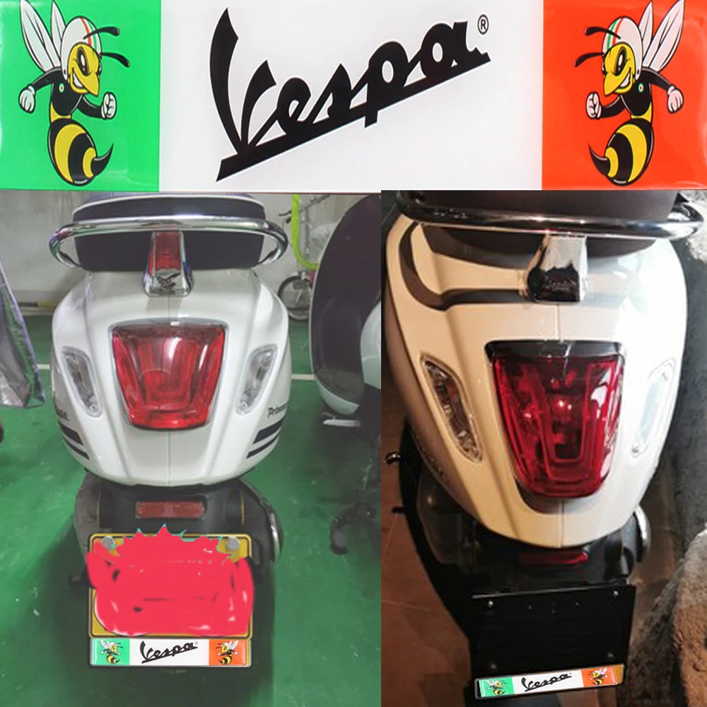 Рамка держателя номерного знака для всех моделей Vespa GTS LX LXV Sprint Primavera 50 125 250 300 300ie S