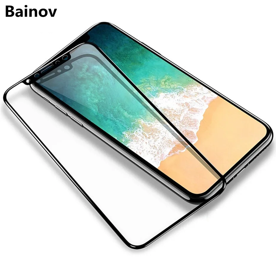 3D полное покрытие из закаленного стекла для iphone XS X XR max Защитная пленка экрана