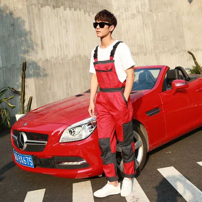 Мужской комбинезон на лямках Модный без рукавов для ремонтников|uniform flash|fashion style t