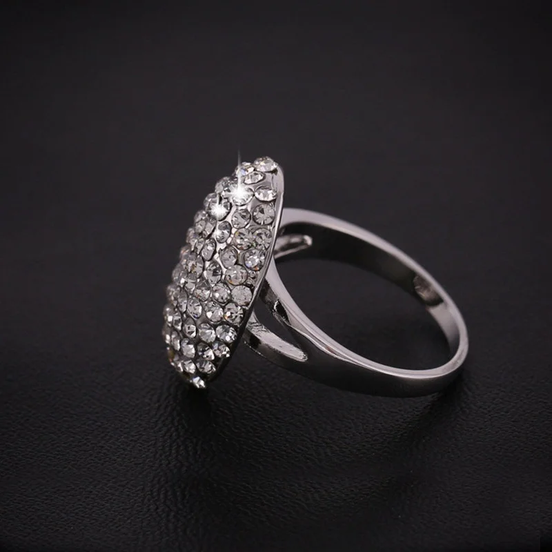 Хит продаж обручальное кольцо Bella из сплава с кристаллом свадебные ювелирные