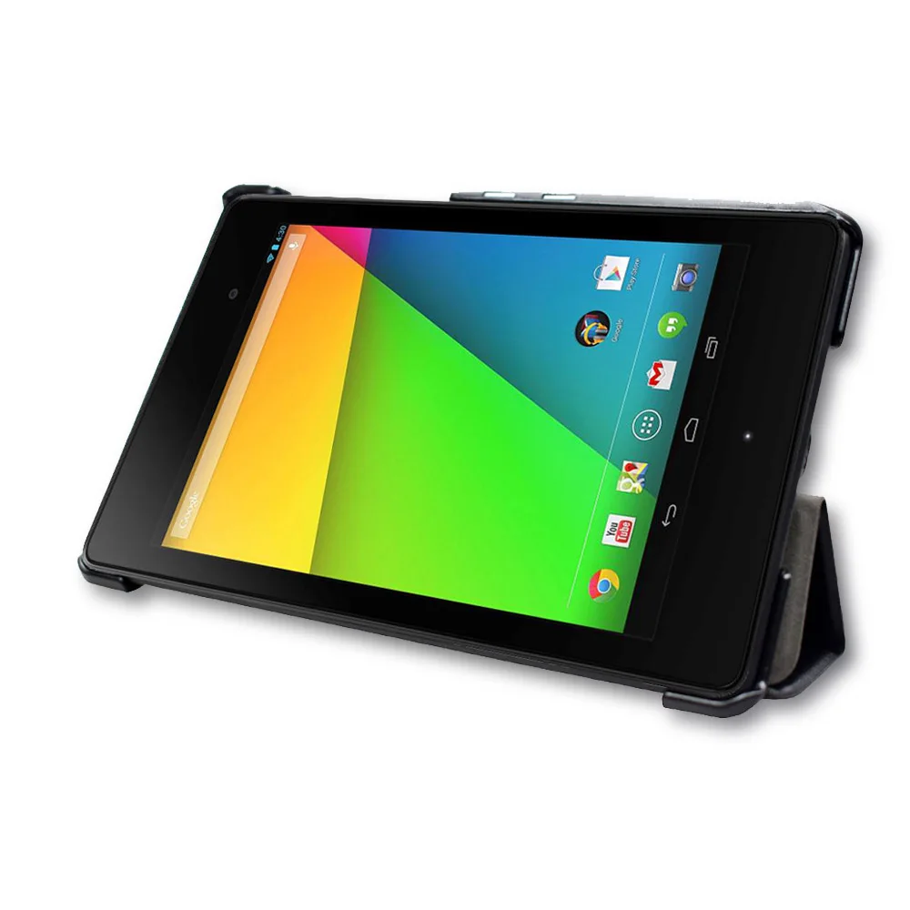 Кожаный чехол для Nexus 7 2nd для Asus Google Nexus 7 FHD 2nd(2nd Gen.2013) Ультратонкий флип-чехол-книжка с магнитом и функцией автоматического сна