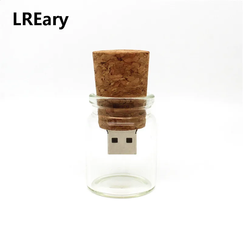 Флэш накопитель USB реальной емкости стеклянная бутылочка для желаний флэш дрифта