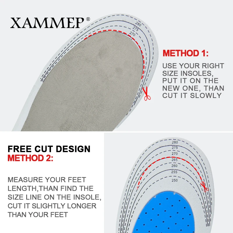 Вставки для спортивной обуви Xammep мягкие кроссовки Повседневная амортизирующая