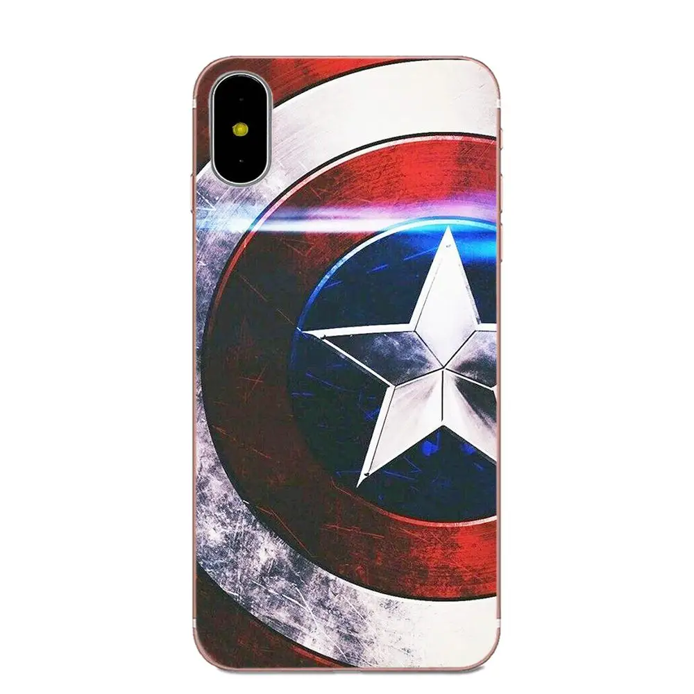 Diy Painted Beautiful Phone Case Captain America Shield For Xiaomi Redmi Note 2 3 3S 4 4A 4X 5 5A 6 6A Pro Plus | Мобильные телефоны