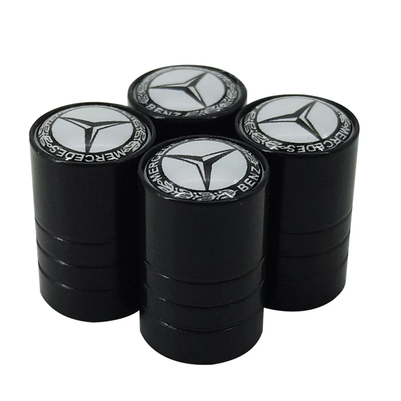 4pcs/set Car Wheel Tire Valves Tyre Air Caps Car-stying case for Mercedes AMG AppleTree A200 A180 B180 B200 W203 W210 w204 C180 |