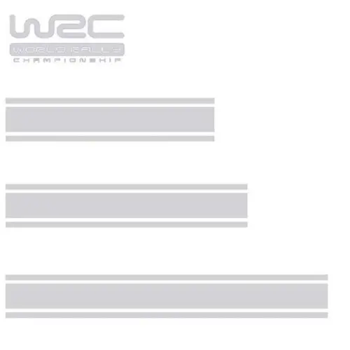 4 шт./упак. WRC декоративные наклейки гоночный автомобиль в полоску наклейка
