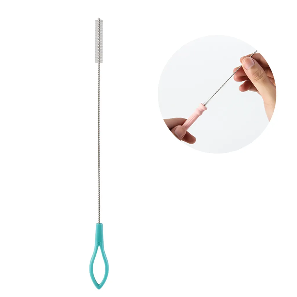 Складные силиконовые соломинки многократного использования складные питьевые соломинки портативные соломинки с чехол для переноски и щетка для чистки# T30