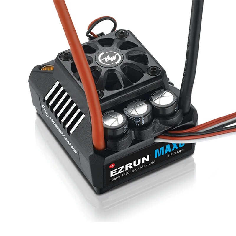 FATJAY Hobbywing EzRun MAX6 160A 30105000 водонепроницаемый ESC Бесщеточный для RC 1/6 1/7 автомобилей багги Грузовик высокая надежность и долговечность
