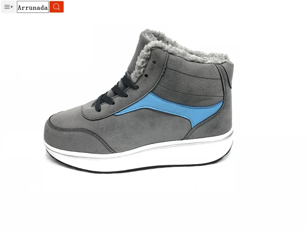 2018 модная обувь женские кроссовки непромокаемые клиновидная Платформа Женская