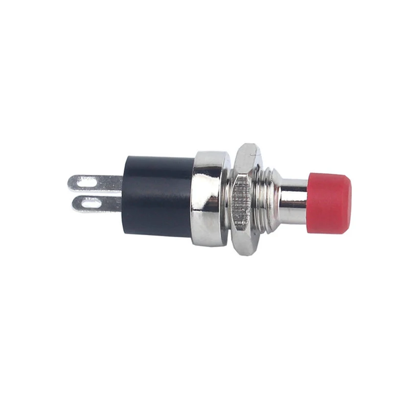 

W01 2Pin 10mm Push Button Switch Red High Head 1NO Waterproof Latching Switch