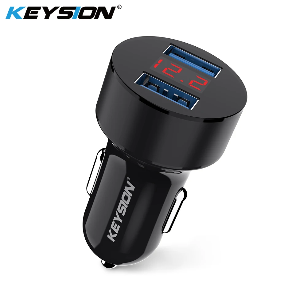 Автомобильное зарядное устройство KEYSION 5 В 3 1 А со светодиодным дисплеем|Зарядные