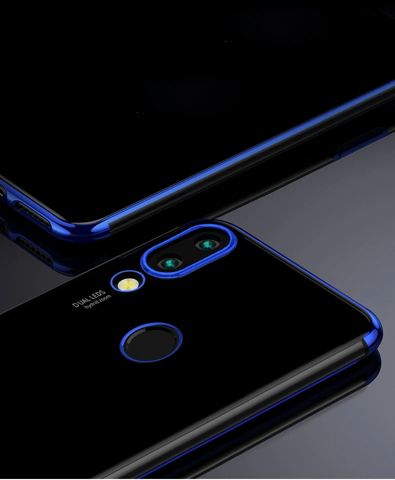 Чехол для Huawei P Smart 2019 задняя крышка прозрачный силиконовый чехол из ТПУ с