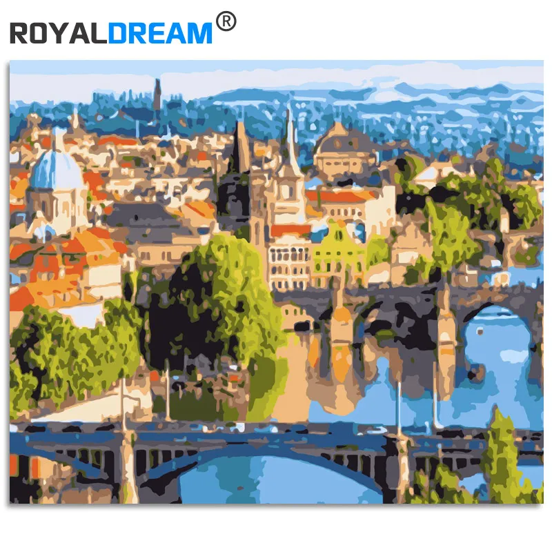 ROYALDREAM, набор для рисования по номерам, Раскрашивание по номерам, современные настенные художественные картины, подарок