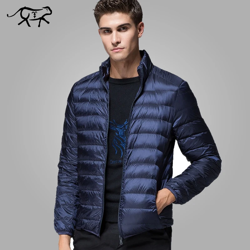 

New Casual Brand White Duck Down Jacket Men Autumn Winter Warm Coat Men's Ultralight Duck Down Jacket Male Windproof Thin Parka